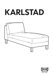 Εγχειρίδιο IKEA KARLSTAD Ξαπλωτή πολυθρόνα