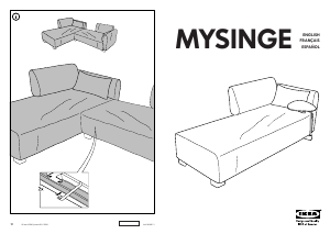 Посібник IKEA MYSINGE Шезлонг