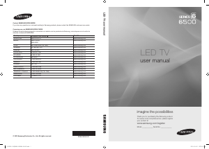 Manual de uso Samsung UN55C6500VR Televisor de LED