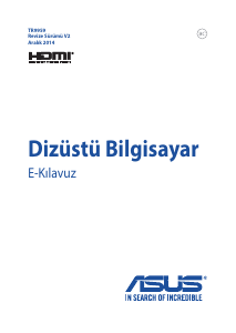 Kullanım kılavuzu Asus ROG G751JT Dizüstü bilgisayar