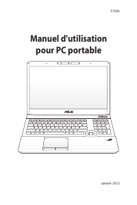 Mode d’emploi Asus ROG G75VX Ordinateur portable