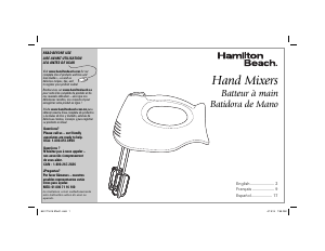 Manual Hamilton Beach 62683 Hand Mixer
