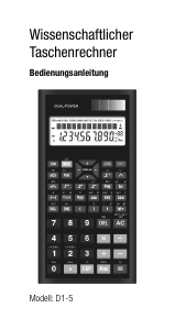 Bedienungsanleitung Globaltronics D1-5 Rechner