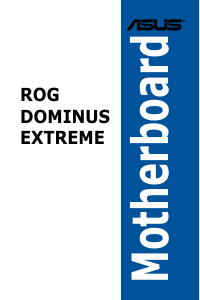 Manual Asus ROG Dominus Extreme Motherboard