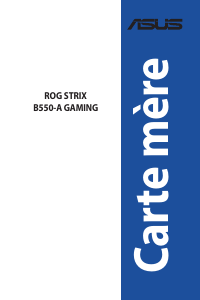 Mode d’emploi Asus ROG STRIX B550-A GAMING Carte mère