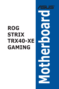 Handleiding Asus ROG STRIX TRX40-XE GAMING Moederbord