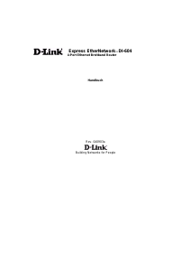 Bedienungsanleitung D-Link DI-604 Router