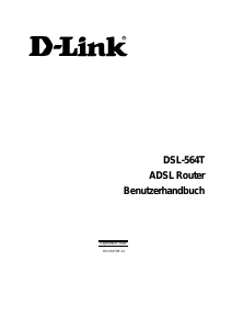 Bedienungsanleitung D-Link DSL-564T Router