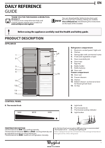Manual Whirlpool BLF 8001 OX Fridge-Freezer