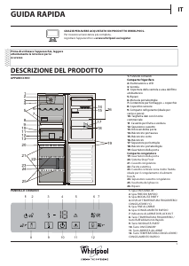 Manuale Whirlpool BSFVA 9353 OX Frigorifero-congelatore