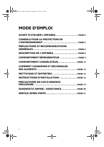 Mode d’emploi Whirlpool WBM650/WH Réfrigérateur combiné