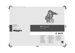 Priročnik Bosch GOF 1250 CE Professional Namizni rezkalnik