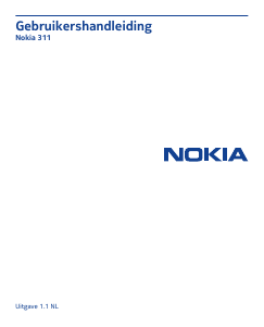 Handleiding Nokia Asha 311 Mobiele telefoon
