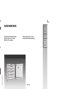 Bedienungsanleitung Siemens GF14DA50 Gefrierschrank