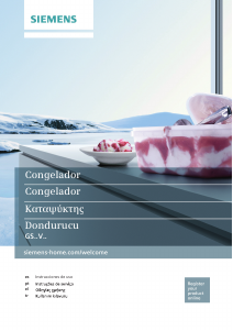 Manual de uso Siemens GS24VEW30 Congelador