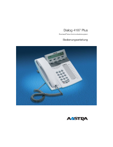Bedienungsanleitung Aastra 4187 Dialog Plus Telefon