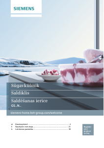 Rokasgrāmata Siemens GS36NFW3V Saldētava