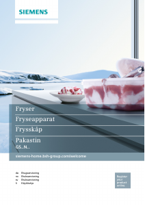 Käyttöohje Siemens GS36NVW30 Pakastin
