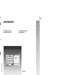 Bedienungsanleitung Siemens GU15DA50NE Gefrierschrank