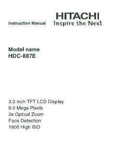Handleiding Hitachi HDC-887E Digitale camera