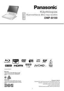 Käyttöohje Panasonic DMP-B100 Blu-ray-soitin