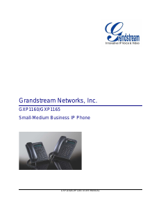 Manual Grandstream GXP1160 IP Phone