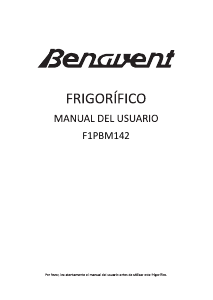 Manual Benavent F1PBM142 Refrigerator