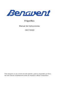 Manual de uso Benavent CBH17655W Frigorífico combinado