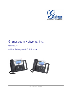 Manual Grandstream GXP2124 IP Phone