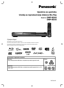 Priručnik Panasonic DMP-BD55 Blu-ray reproduktor