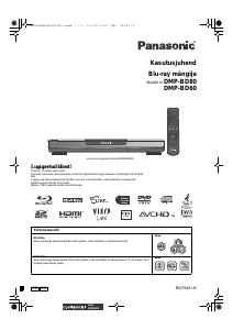 Kasutusjuhend Panasonic DMP-BD80 Blu-ray-mängija