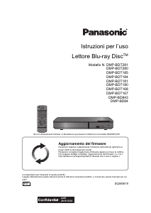 Manuale Panasonic DMP-BD843EG Lettore blu-ray