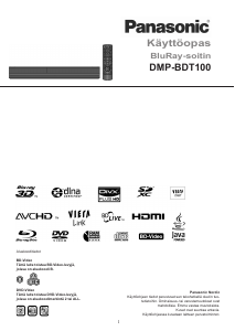 Käyttöohje Panasonic DMP-BDT100 Blu-ray-soitin