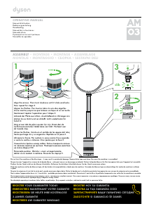 Manual de uso Dyson AM03 Ventilador