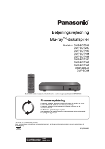 Brugsanvisning Panasonic DMP-BDT184 Blu-ray afspiller