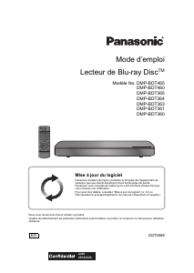Mode d’emploi Panasonic DMP-BDT465EG Lecteur de blu-ray