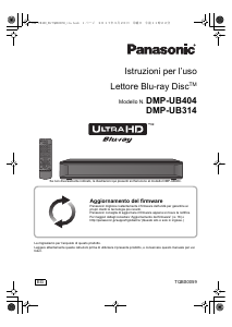 Manuale Panasonic DMP-UB314EG Lettore blu-ray