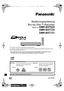 Bedienungsanleitung Panasonic DMR-BST720EG Blu-ray player