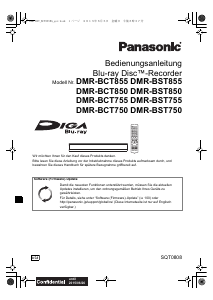 Bedienungsanleitung Panasonic DMR-BST750EG Blu-ray player