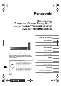 Mode d’emploi Panasonic DMR-BST760EG Lecteur de blu-ray