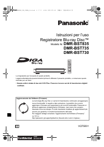 Manuale Panasonic DMR-BST835 Lettore blu-ray