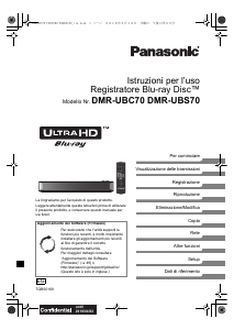Manuale Panasonic DMR-UBC70EG Lettore blu-ray