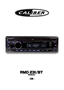 Handleiding Caliber RMD231 Autoradio