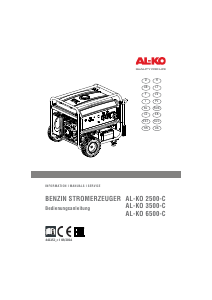 Priročnik AL-KO 2500-C Generator