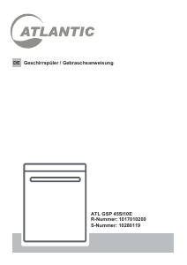 Bedienungsanleitung Atlantic ATLGSP45SI10E Geschirrspüler