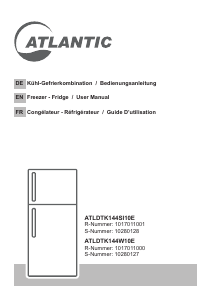 Manual Atlantic ATLDTK144W10E Fridge-Freezer