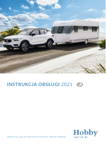 Instrukcja Hobby Excellent 495 UFe (2021) Przyczepa kempingowa