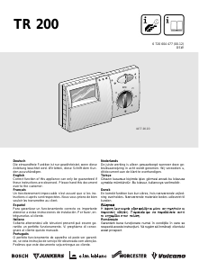 Manuale Bosch TR 200 Termostato