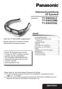 Bedienungsanleitung Panasonic TY-EW3D2LE 3D-Brille