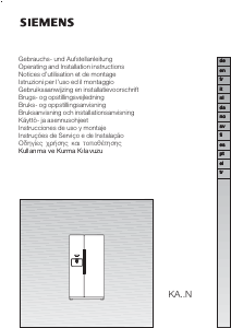 Használati útmutató Siemens KA58NP90 Hűtő és fagyasztó